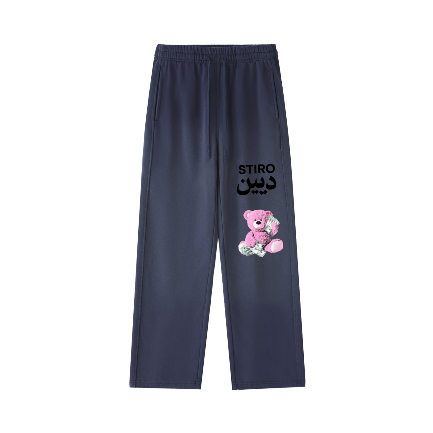 Stiro Vintage Washed Gradient Straight-Leg Sweatpants