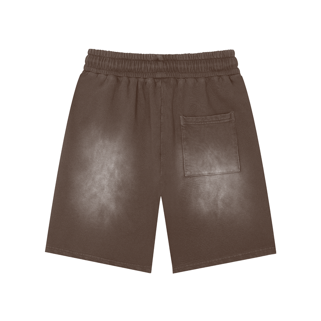 Stiro Rectangle Patch Monkey Washed Shorts