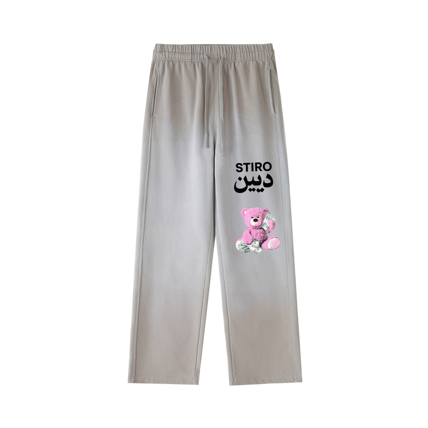 Stiro Vintage Washed Gradient Straight-Leg Sweatpants