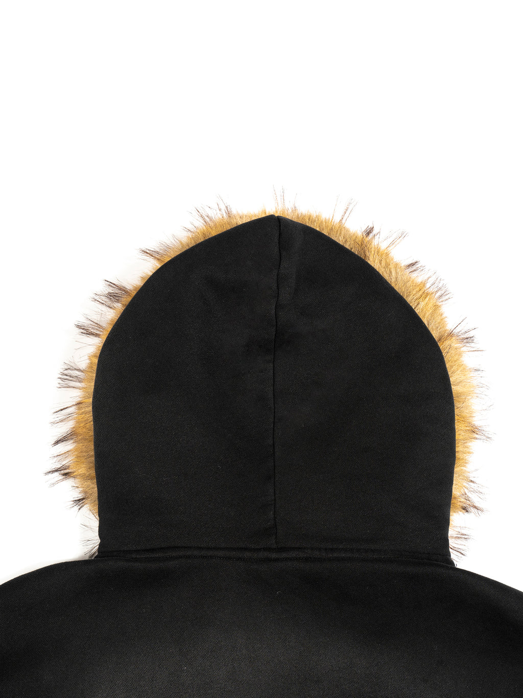 Stiro Sun Fade Boxy Detachable Fur Hoodie